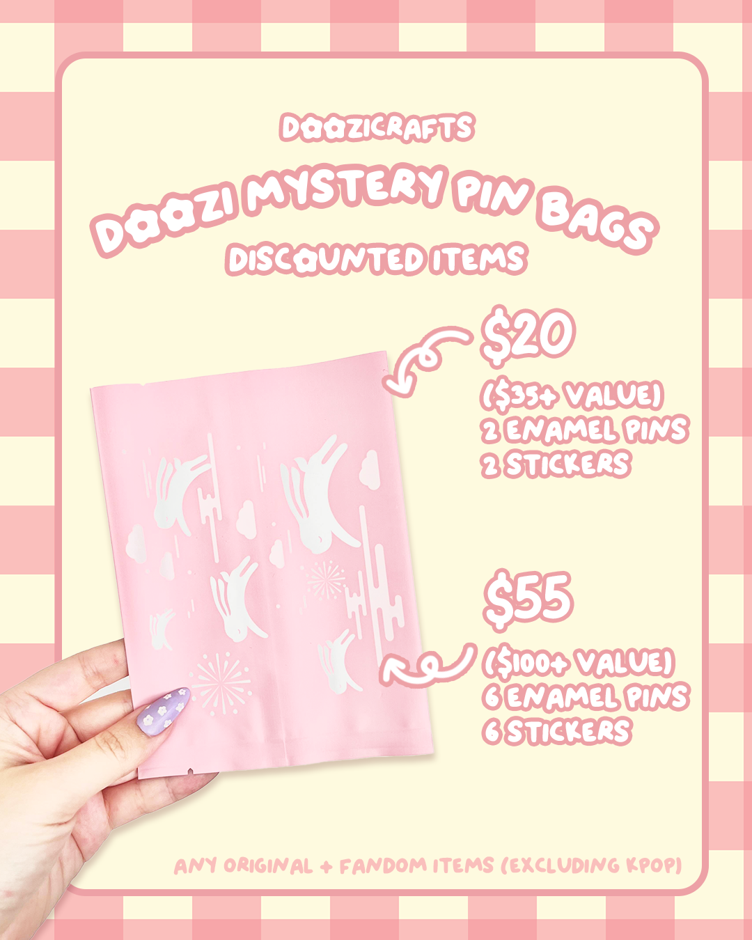 Doozi Mystery Pin Grab Bag $20 ($35+ value) – doozicrafts