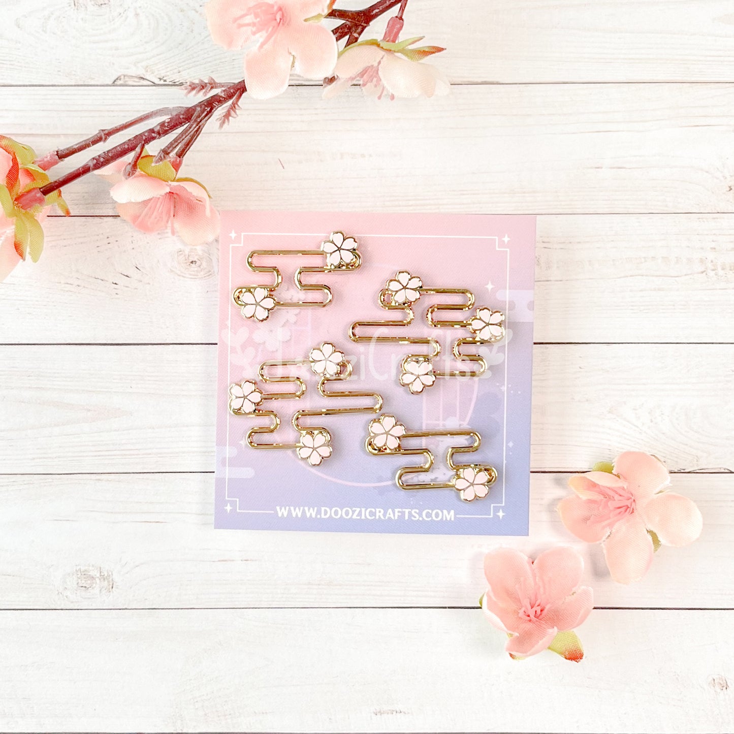 Sakura Smoke Cloud Filler Enamel Pin