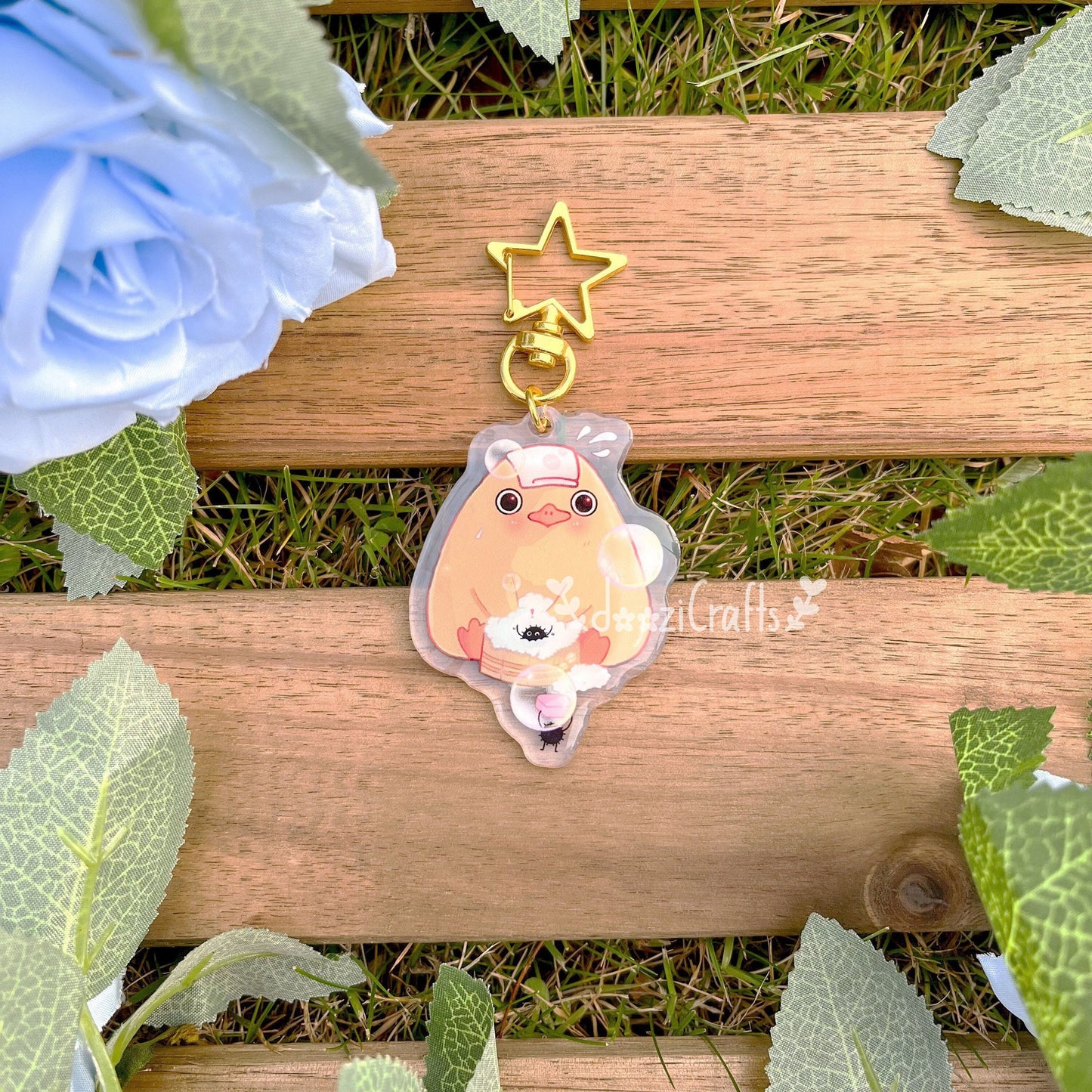 Cute Duck Spirit Acrylic Epoxy Charm