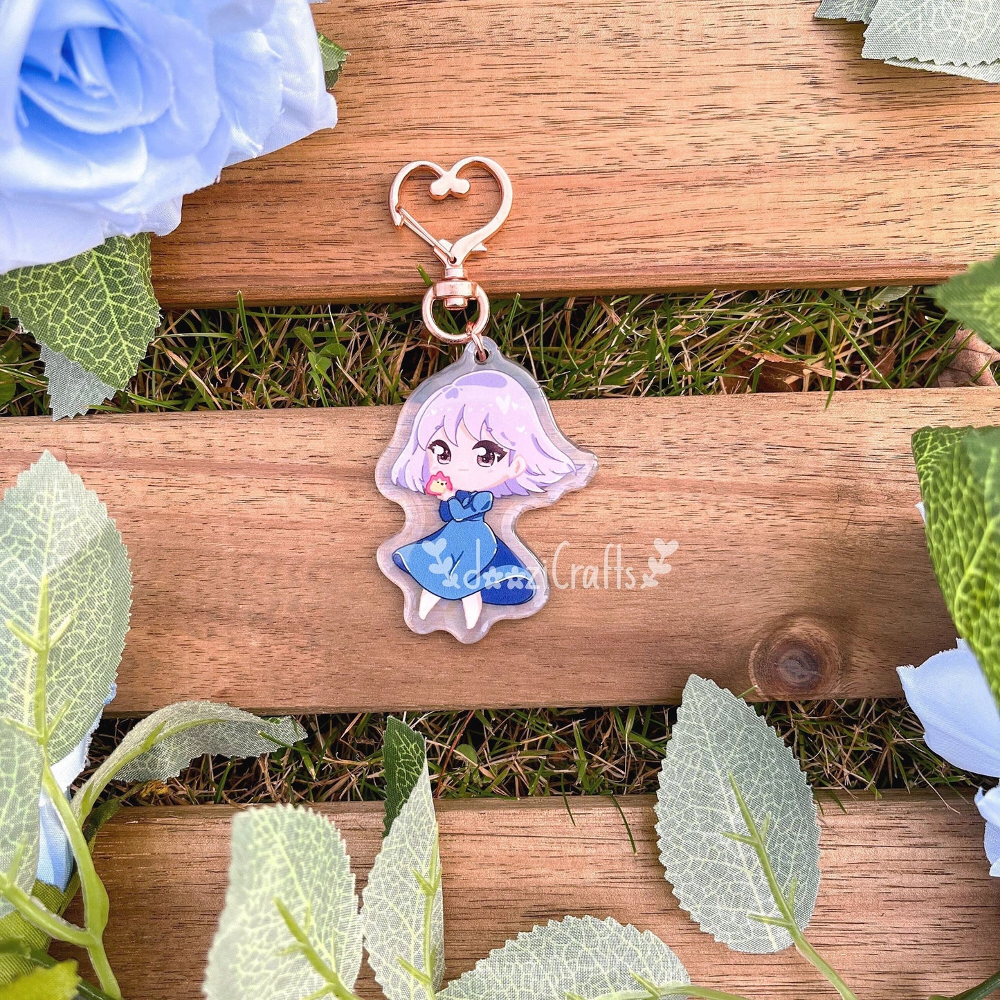 Cute Chibi Magical Girl Acrylic Epoxy Charm