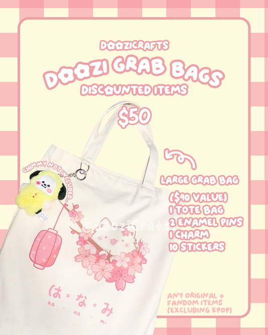 Doozi Large Grab Bag $50 ($100+ value)