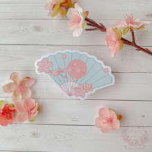 Load image into Gallery viewer, Sakura Fan Sticker
