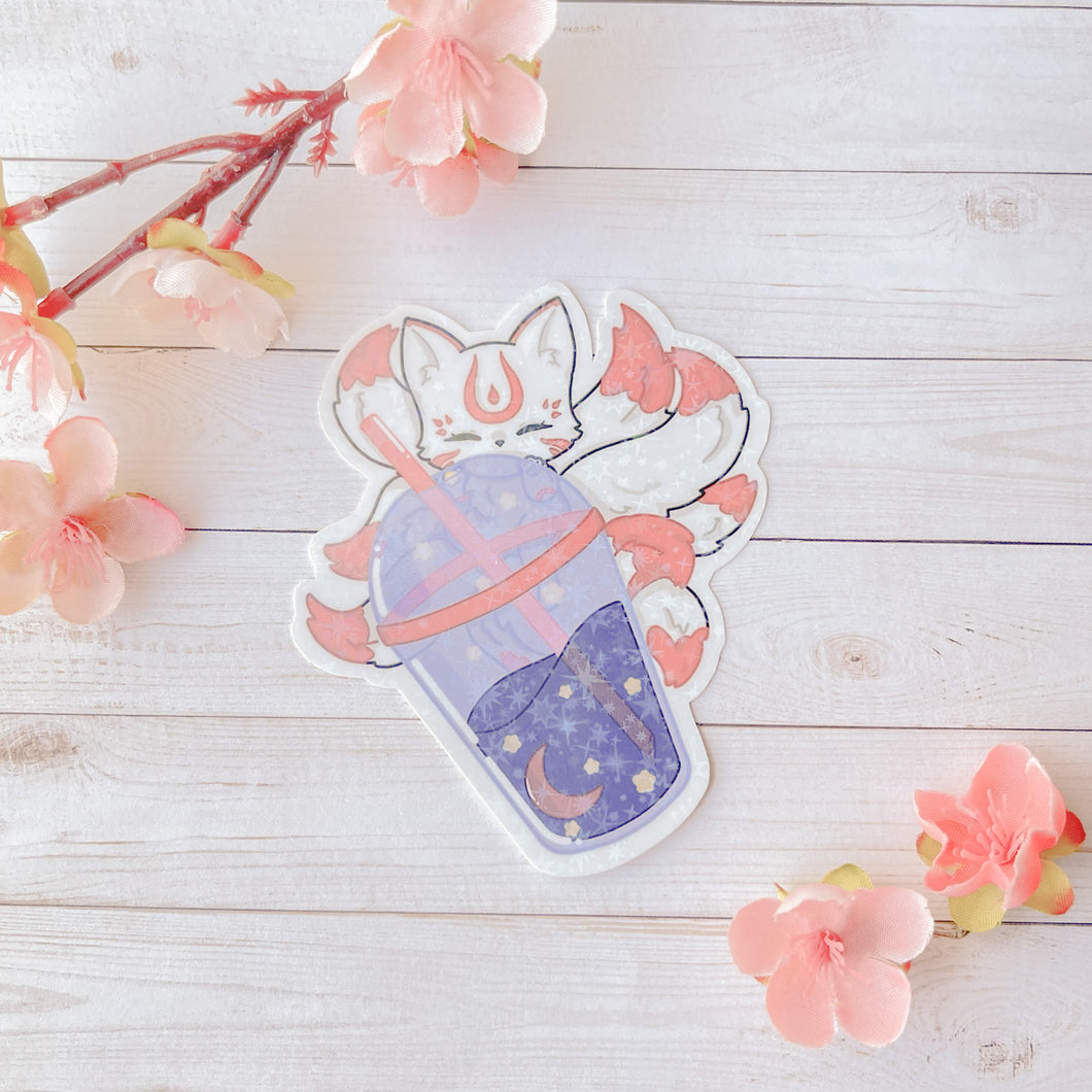 Kitsuki Nine Tailed Fox Bubble Tea | Collab with @hinaruu.co