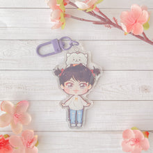 Load image into Gallery viewer, Jin Cute Pig tails outfit Keychain
