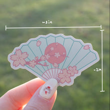 Load image into Gallery viewer, Sakura Fan Sticker

