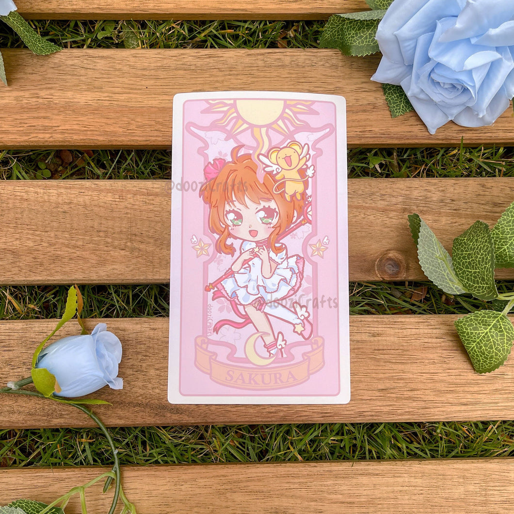 Cherry Blossom Tarot Series Glossy Art Print